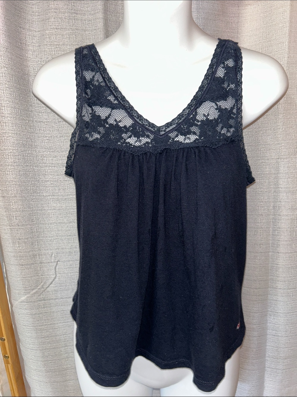 Hollister Black Lace V-Neck Camisole Tank